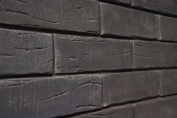 Изображение товара Декоративный камень бетонный Petra Клинкерный кирпич 15П6 (графит)