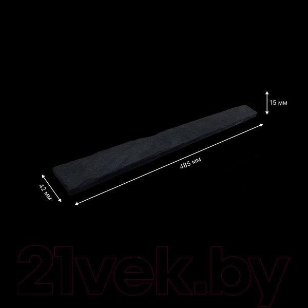 Изображение товара Декоративный камень бетонный Petra Клинкерный кирпич 16П6 (графит)