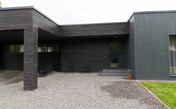 Изображение товара Декоративный камень бетонный Petra Клинкерный кирпич 16П6 (графит)