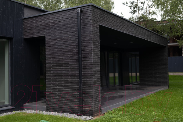 Изображение товара Декоративный камень бетонный Petra Клинкерный кирпич 16П6 (графит)