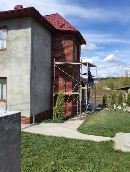 Изображение товара Декоративный камень бетонный Petra Клинкерный кирпич 15П3 (кирпичный/темно-серый)