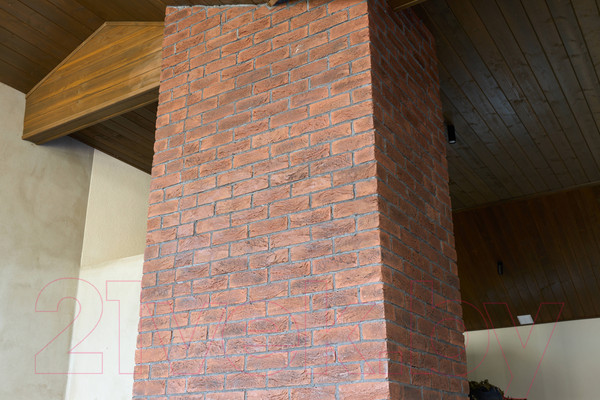 Изображение товара Декоративный камень бетонный Petra Клинкерный кирпич 17П3 (красное дерево)