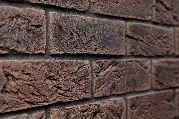 Изображение товара Декоративный камень бетонный Petra Клинкерный кирпич 17П5 (темно-коричневый)