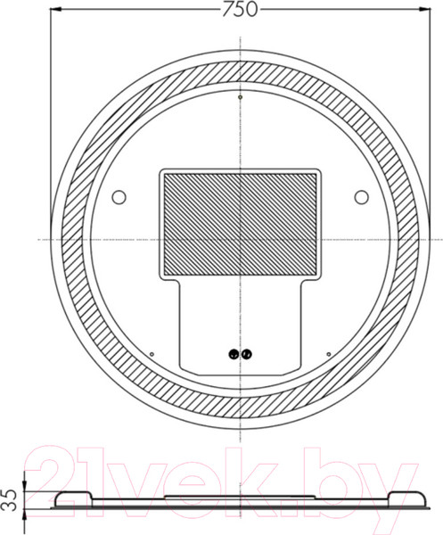 Изображение товара Зеркало Акватон Анелло 75 (1A260702AK010)
