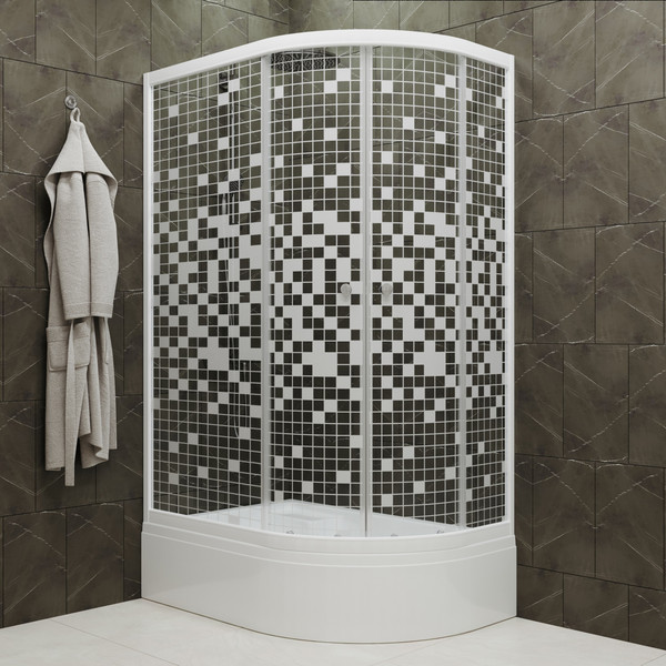 Изображение товара Душевой уголок Triton Коралл В Мозаика 120x80 L