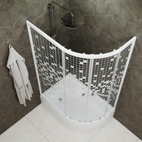 Изображение товара Душевой уголок Triton Коралл В Мозаика 120x80 L