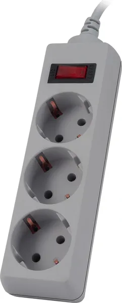 Изображение товара Сетевой фильтр Buro 300SL-5-G (5м, 3 розетки, серый)
