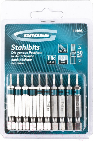 Изображение товара Набор бит Gross Torx 11466