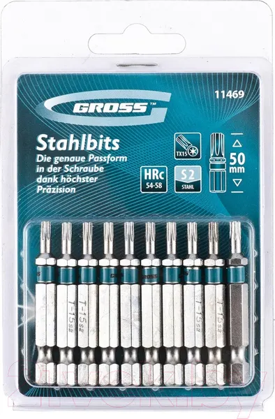 Изображение товара Набор бит Gross Torx 11469
