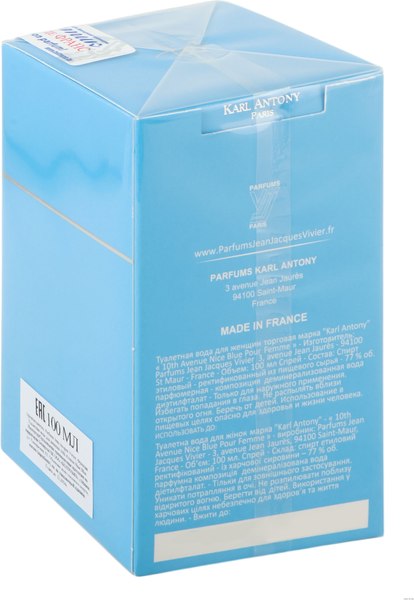 Изображение товара Туалетная вода Jean Jacques Vivier 10th Avenue Nice Blue (100мл)