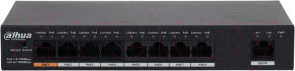 Изображение товара Коммутатор Dahua DH-PFS3009-8ET1GT-96