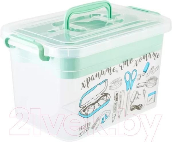 Изображение товара Контейнер для хранения Полимербыт Важные мелочи / 80902 (6.5л)