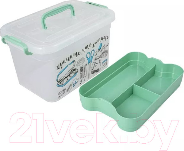 Изображение товара Контейнер для хранения Полимербыт Важные мелочи / 80902 (6.5л)