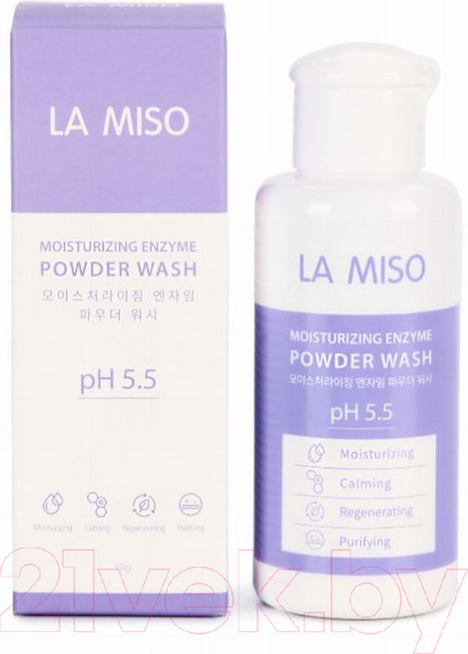 Изображение товара Пудра для умывания La Miso Увлажняющая энзимная pH 5.5 (50г)