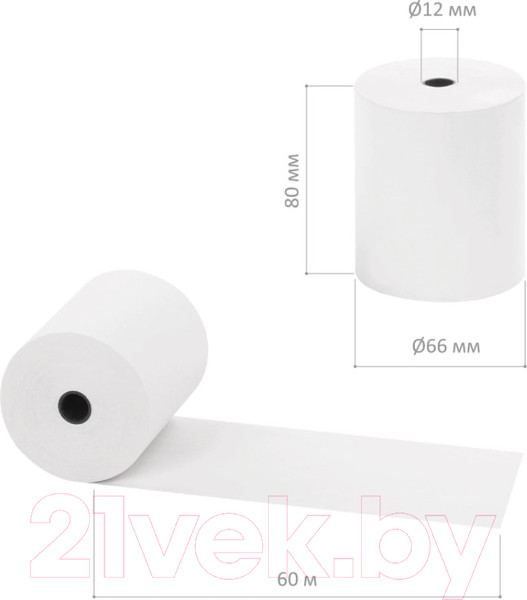 Изображение товара Чековая лента Staff Термобумага / 110449 (6шт)