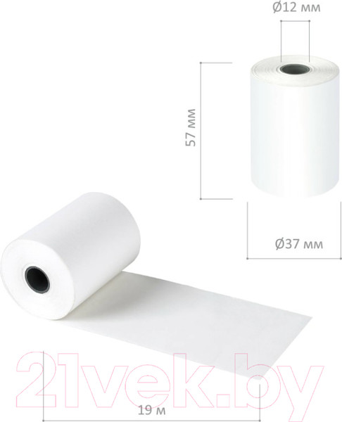 Изображение товара Чековая лента Staff Термобумага / 111953 (8шт)