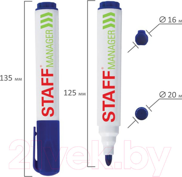 Изображение товара Набор маркеров Staff Manager / 151495 (4шт)