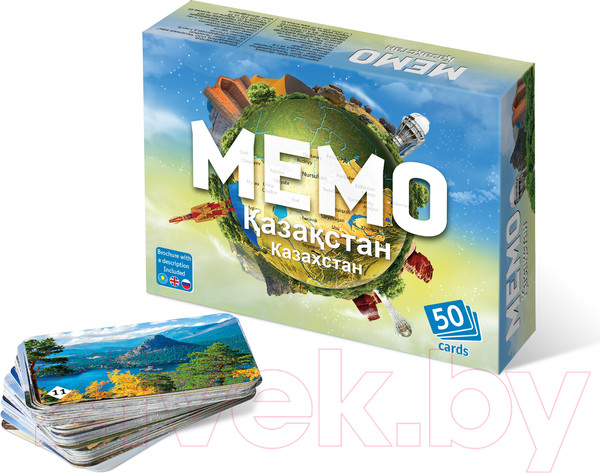 Изображение товара Настольная игра Нескучные игры Мемо. Казахстан / 7830/48