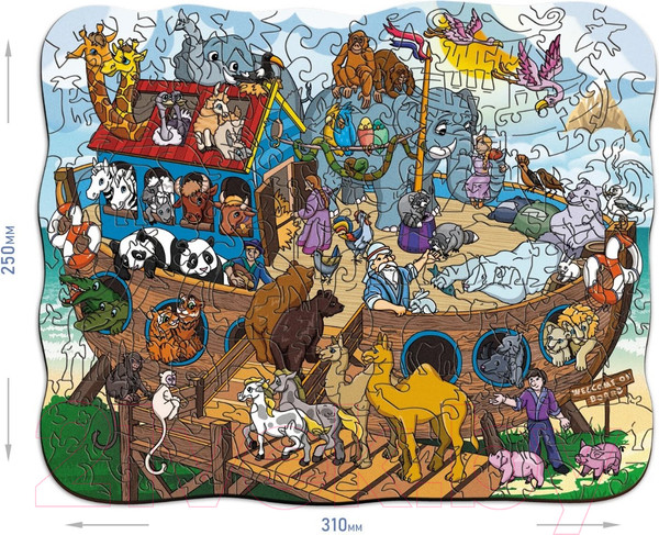 Изображение товара Пазл Нескучные игры Fun Art Ноев ковчег / 8370