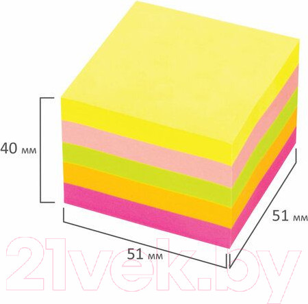 Изображение товара Блок для записей Staff Неоновый / 129349