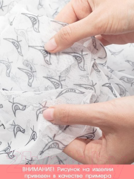 Изображение товара Комплект гардин JoyArty Яблочный рисунок / tul_52372 (2шт, 145x180)