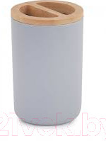 Изображение товара Стакан для зубной щетки и пасты Альтернатива Бамбук / М8057 (серый)