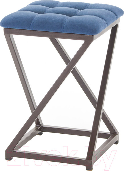 Изображение товара Табурет AMC Comfort 8.2.12 (ткань синий/коричневый)