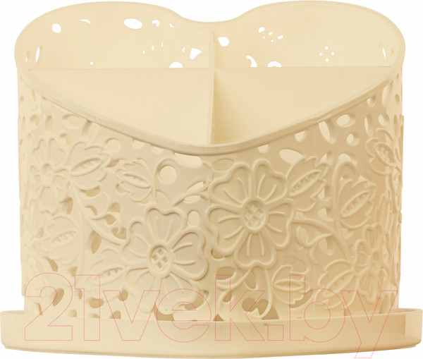 Изображение товара Органайзер для столовых приборов Альтернатива Сердце / М6253 (светло-желтый)