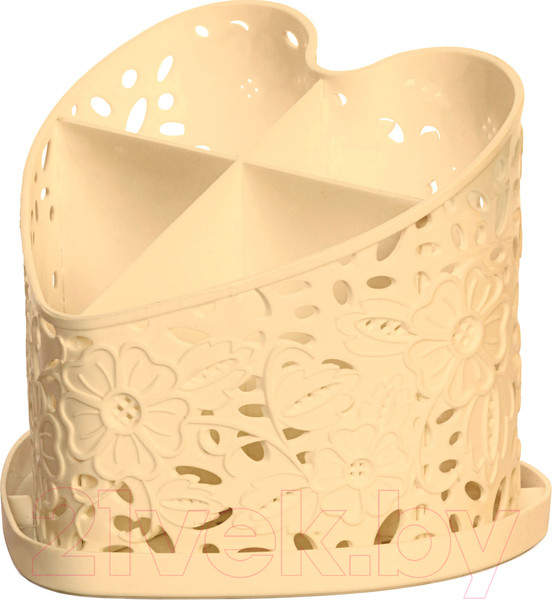 Изображение товара Органайзер для столовых приборов Альтернатива Сердце / М6253 (светло-желтый)