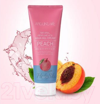 Изображение товара Крем для тела Around Me Natural Perfume Vita Aqua Gel Cream Peach (230мл)