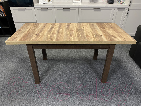 Изображение товара Обеденный стол Senira Кастусь 120-160x75 (береза сандал/венге)