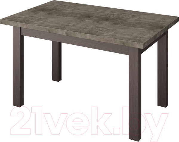 Изображение товара Обеденный стол Senira Кастусь 120-160x75 (бетон/венге)