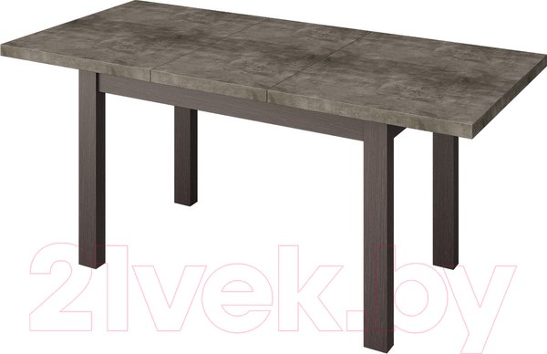 Изображение товара Обеденный стол Senira Кастусь 120-160x75 (бетон/венге)