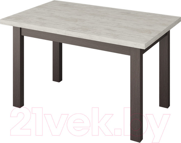 Изображение товара Обеденный стол Senira Кастусь 120-160x75 (сосна монрепо/венге)