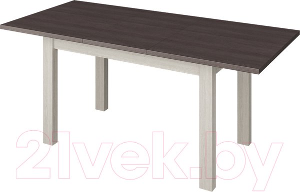 Изображение товара Обеденный стол Senira Кастусь 120-160x75 (венге/белый)
