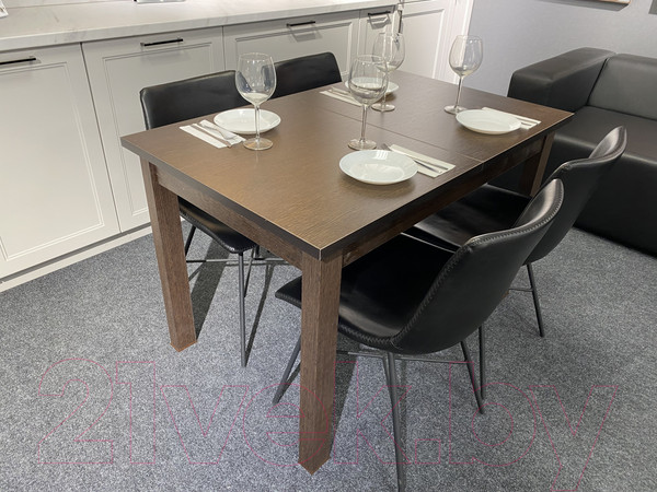 Изображение товара Обеденный стол Senira Кастусь 100-130x60 (венге/венге)