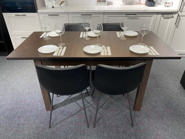 Изображение товара Обеденный стол Senira Кастусь 100-130x60 (венге/венге)