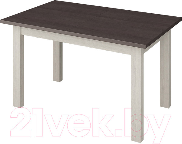 Изображение товара Обеденный стол Senira Кастусь 100-130x60 (венге/белый)