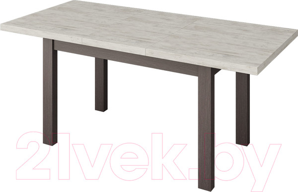 Изображение товара Обеденный стол Senira Кастусь 100-130x60 (сосна монрепо/венге)