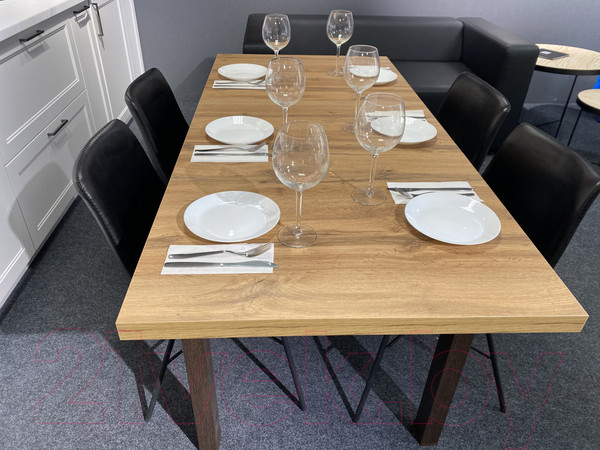 Изображение товара Обеденный стол Senira Кастусь 110-145x70 (дуб вотан/венге)