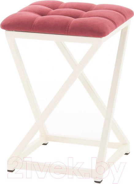 Изображение товара Табурет AMC Comfort 8.3.8 (ткань красный/слоновая кость)