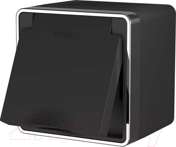 Изображение товара Розетка Werkel Gallant W5071235 / a050970 (черный/хром)
