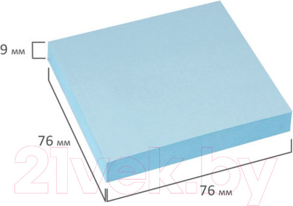 Изображение товара Блок для записей Brauberg Пастельный / 122695 (голубой)