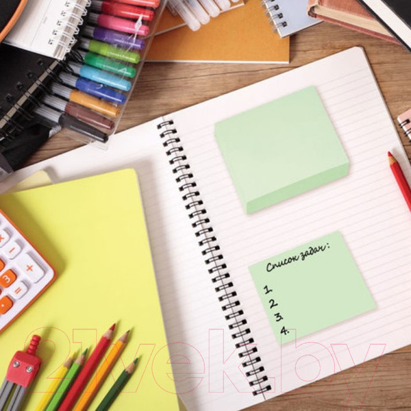 Изображение товара Блок для записей Brauberg Пастельный / 122696 (зеленый)