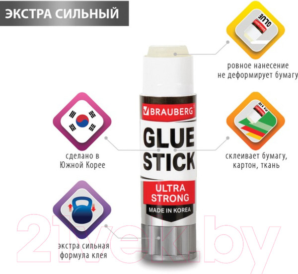 Изображение товара Клей-карандаш Brauberg Ultra Strong / 229546 (36г)