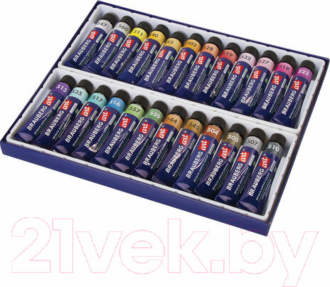 Изображение товара Акриловые краски Brauberg Металлик / 191720 (24шт)