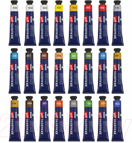 Изображение товара Акриловые краски Brauberg Art Classic / 191722 (24шт)