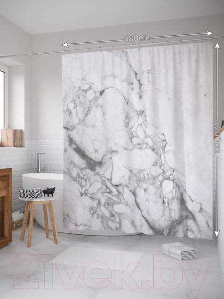 Изображение товара Шторка-занавеска для ванны JoyArty Брызги воды / sc_18911