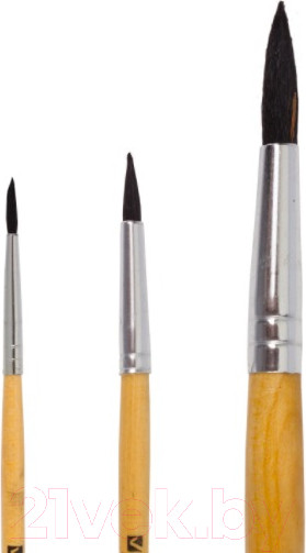 Изображение товара Набор кистей Brauberg Беличья / 200216 (3шт)