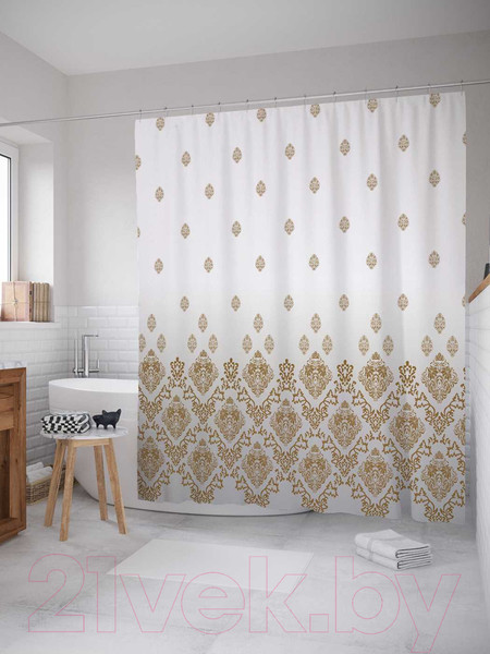 Изображение товара Шторка-занавеска для ванны JoyArty Дождевой рисунок / sc_6947